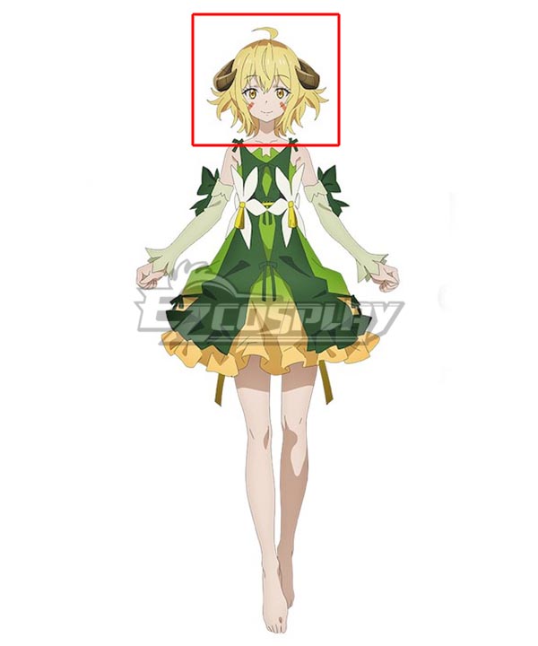 My Isekai Life Dryad Golden Cosplay Wig