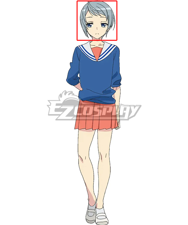 4-Nin wa Sorezore Uso o Tsuku The Little Lies We All Tell Tsubasa Silver Cosplay Wig