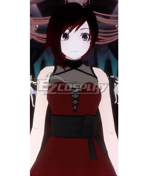 RWBY Ruby Rose Prom Dress Burning the Candle Dance Dance Infiltration Cosplay Costume