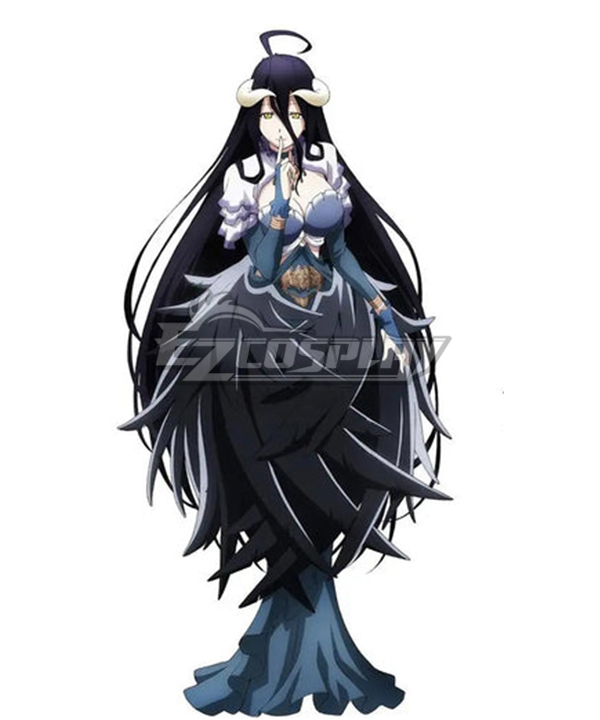 Overlord Season 4 Albedo Blue Dress Cosplay Costume