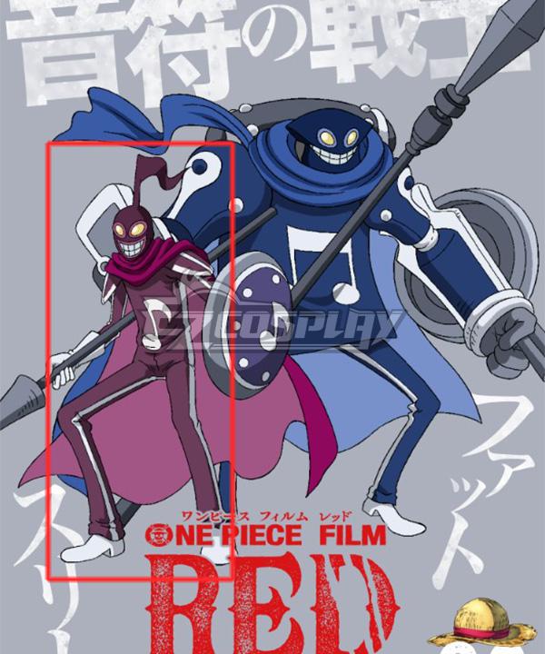 One Piece Film Red 2022 Movie Musical Note Warrior A Edition Purple Cosplay Costume