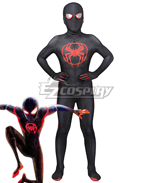 Kid Size Marvel Spider-Man: Across the Spider-Verse Miles Morales Halloween Cosplay Costume