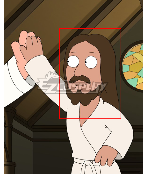 Family Guy Jesus Christ brown Cospaly Wig