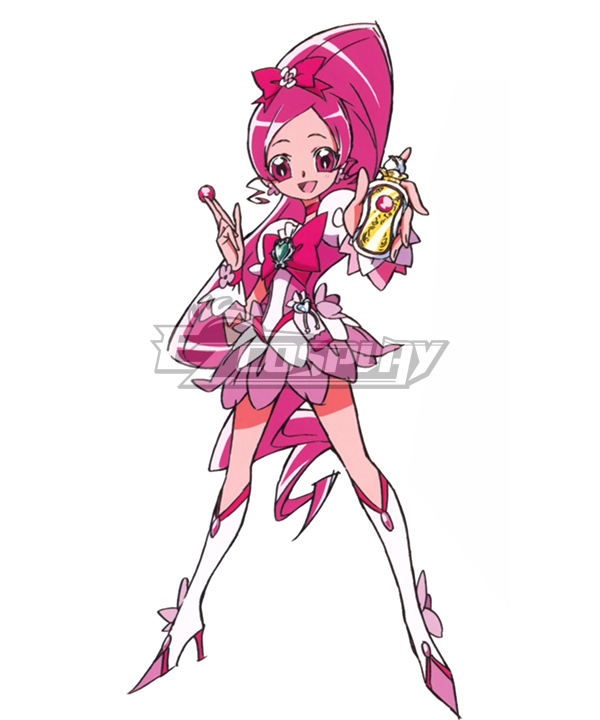 Heartcatch Precure!  Cure Bissom Pink Cosplay Costume