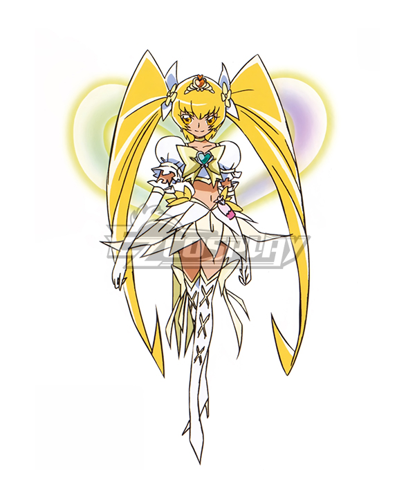 Heartcatch Precure! Cure Sunshine Super Silhouette yellow Cosplay Costume