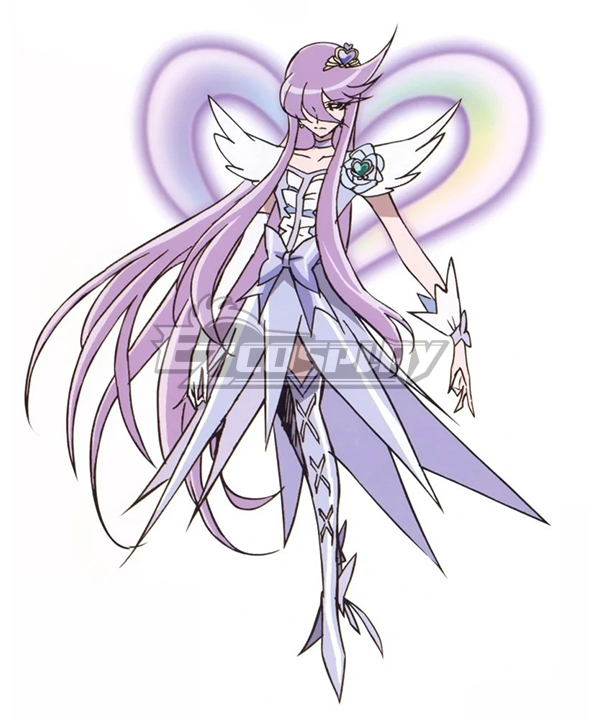 Heartcatch Precure! Cure Moonlight Super Silhouette purple Cosplay Costume