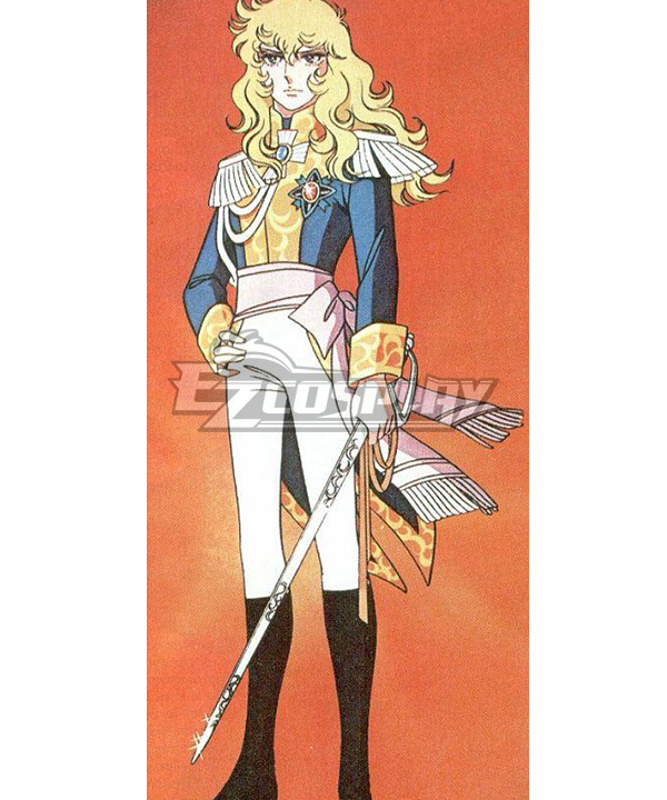 The rose of Versailles Lady Oscar Blue Cosplay Costume