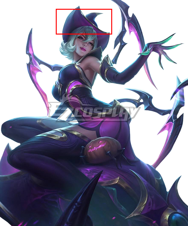 League of Legends Bewitching Elise Hat Purple Cosplay Accessory