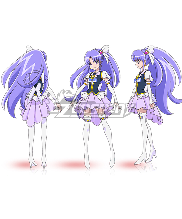 Happiness Charge Precure Happiness Charge Pretty Cure Cure Fortune Purple Cosplay Costume