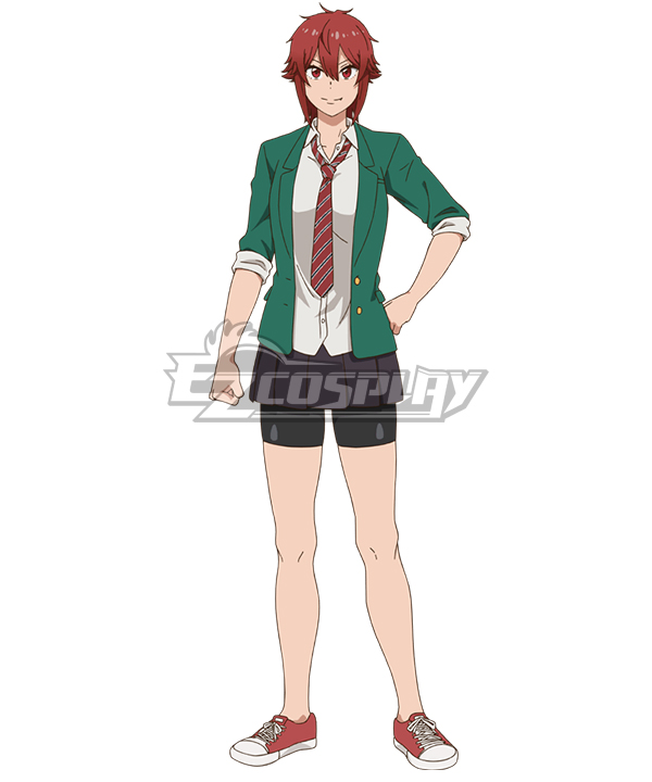 Tomo chan wa Onnanoko Tomo chan Is a Girl Tomo Aizawa School Uniform Green Cosplay Costume