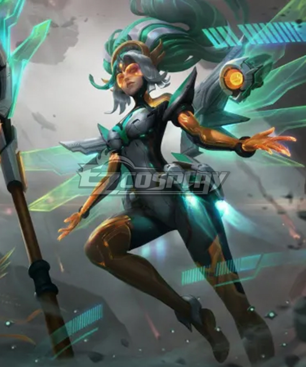 League of Legend LOL Cyber Halo Janna Cosplay Costume
