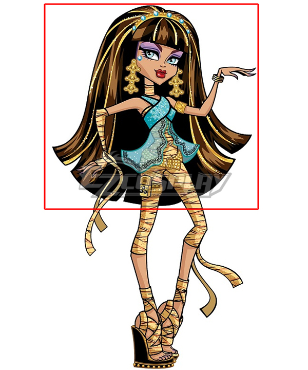 Monster High Cleo DeNile Brown Cosplay Wig