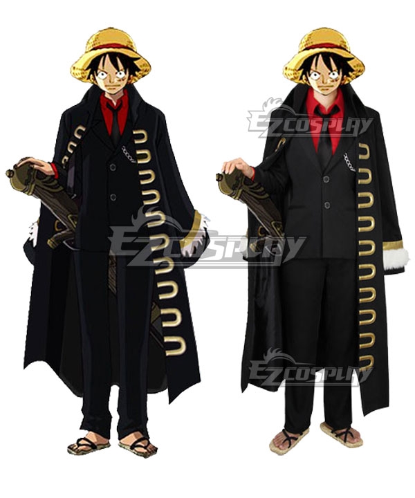 Anime Cosplay One piece Luffy Halloween Costume Uniform Suit Outfit Cloak  Shoes