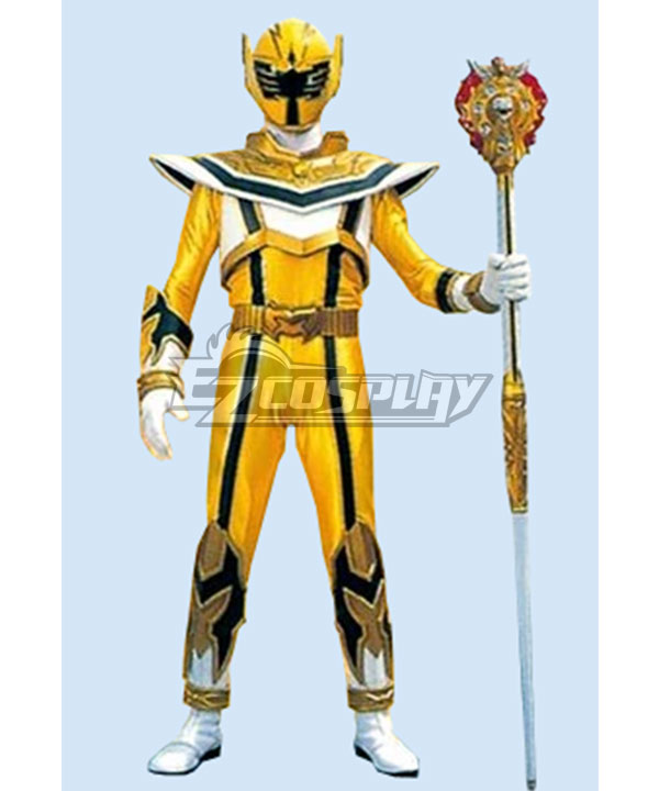 Power Rangers Yellow Legend Warrior Mystic Ranger Cosplay Costume