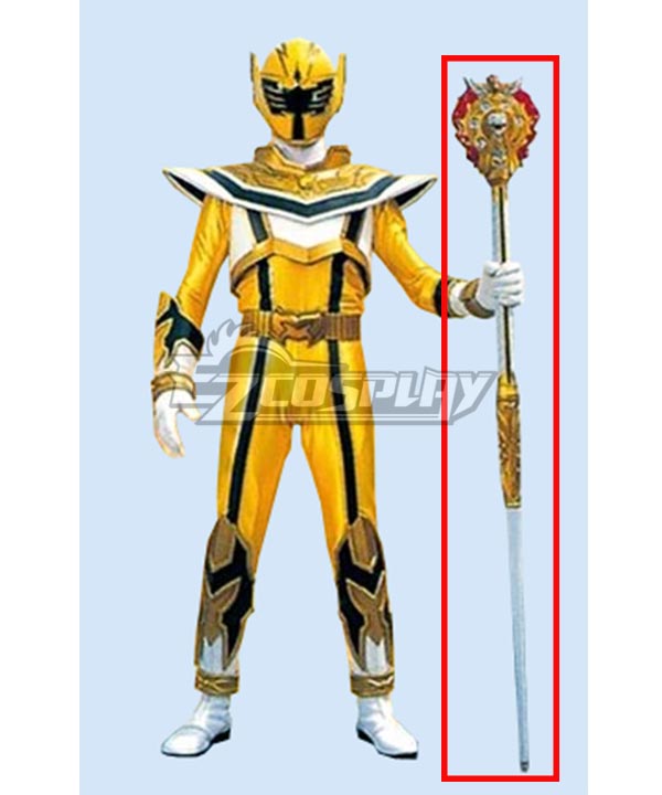 Power Rangers Yellow Legend Warrior Mystic Ranger Cane Magic Stick 3D Printed Cosplay Weapon Prop
