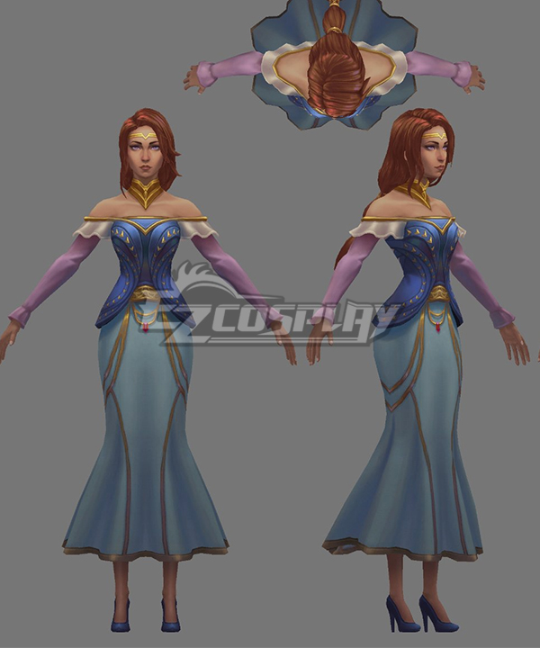 League of Legends LOL Isolde Cosplay Costume