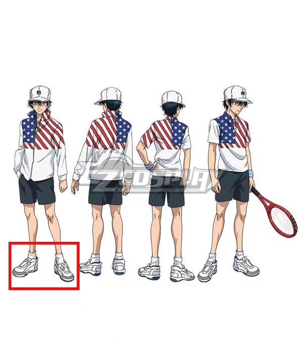 The Prince Of Tennis Ryoma Echizen White Cosplay Shoes