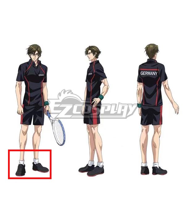 The Prince Of Tennis Kunimitsu Tezuka Black Cosplay Shoes