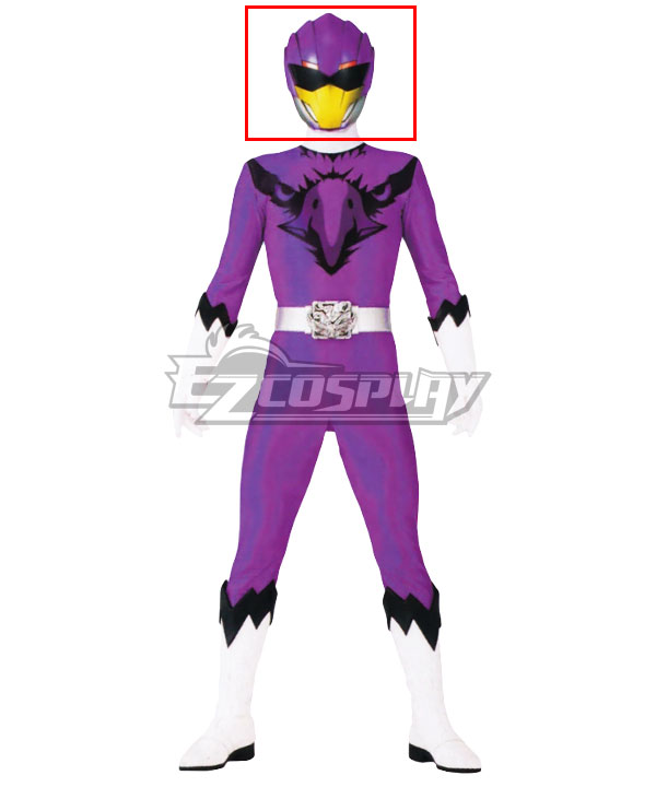 Power Rangers Super Sentai Series Doubutsu Sentai Zyuohger Yamato Kazakiri & Bud Zyuoh Condor Purple Helmet Cosplay Accessory Prop