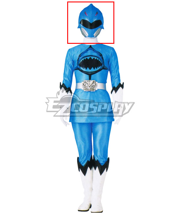 Power Rangers Super Sentai Series Doubutsu Sentai Sela Zyuoh Shark Blue Helmet Cosplay Accessory Prop