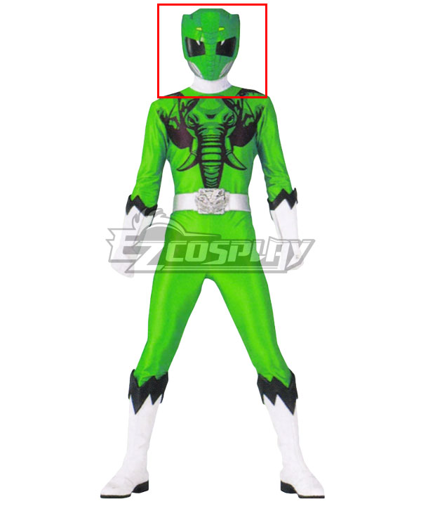 Power Rangers Super Sentai Series Doubutsu Sentai Tusk Zyuoh Elephant Green Helmet Cosplay Accessory Prop