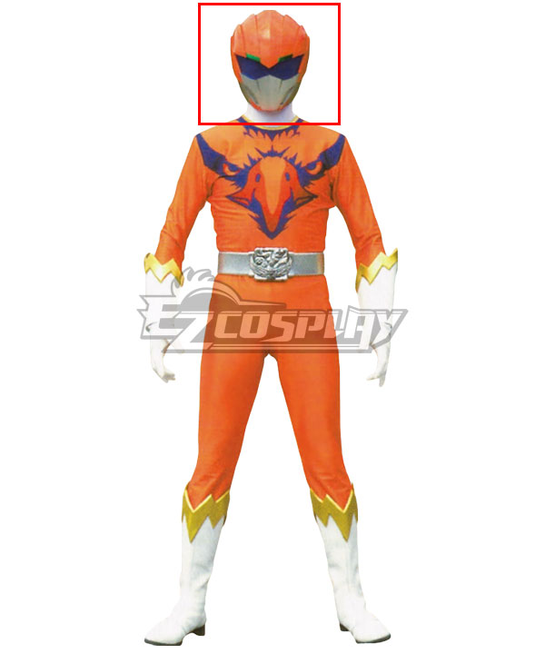 Power Rangers Super Sentai Series Doubutsu Sentai Bud Zyuoh Bird Orange Helmet Cosplay Accessory Prop