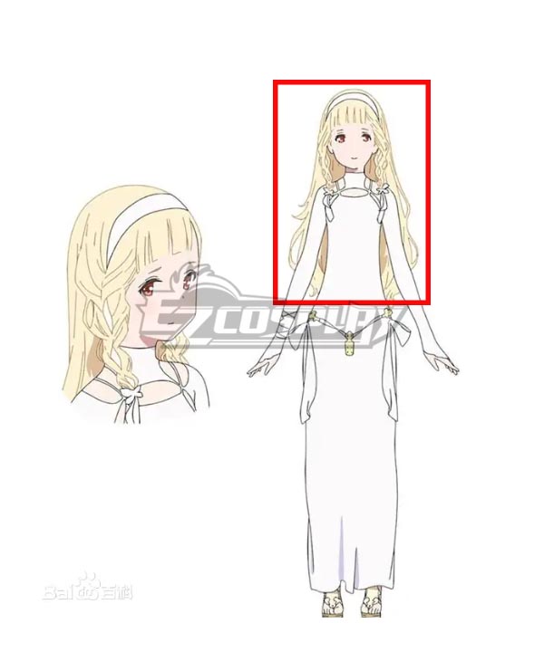 When the Promised Flower Blooms Maquia Yellow Cosplay Wig