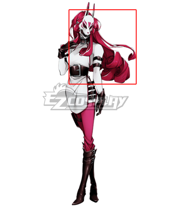 Neon White Neon Red Cosplay Wig