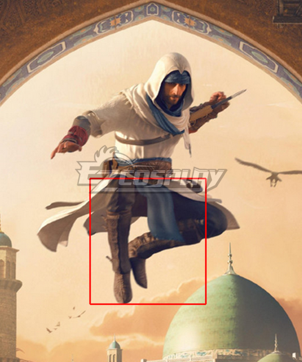Assassin's Creed: Mirage Basim Ibn Ishaq Brown Shoes Cosplay Boots