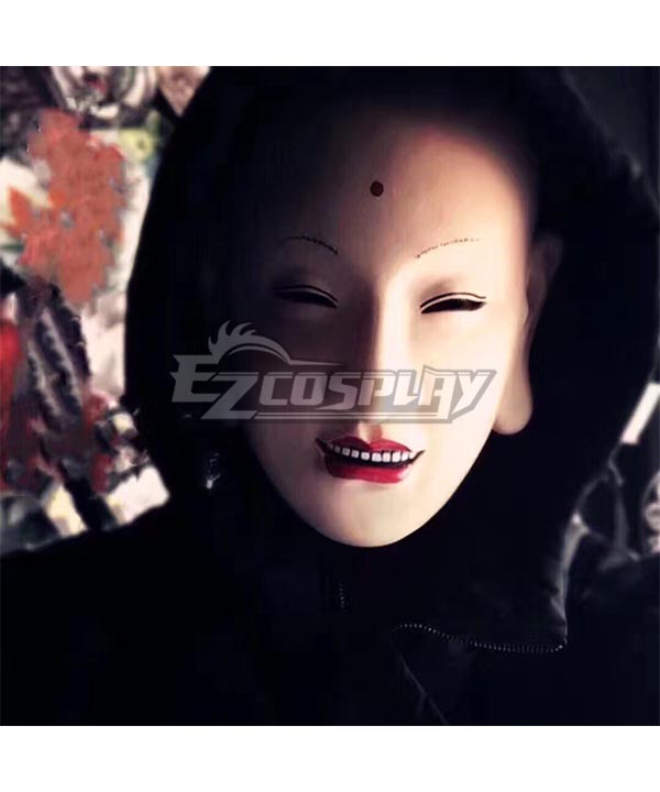 Halloween Horror Mask Tang Monk Banno Ghost King Lanling King Mask Japan and Wind Tengu White Cosplay Accessory Prop