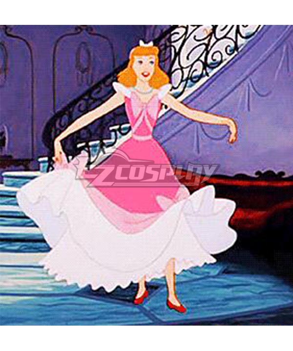 Fairy Tale Cnderella Pink Cosplay Costume