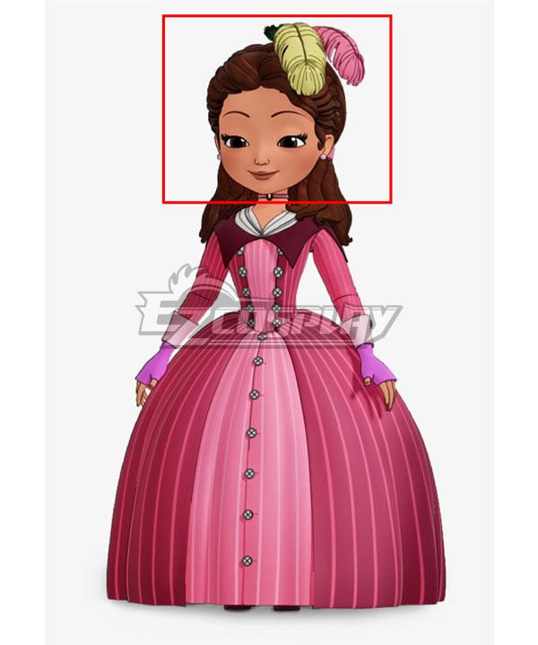 Disney Sofia the First princess Clio Brown Cosplay Wig