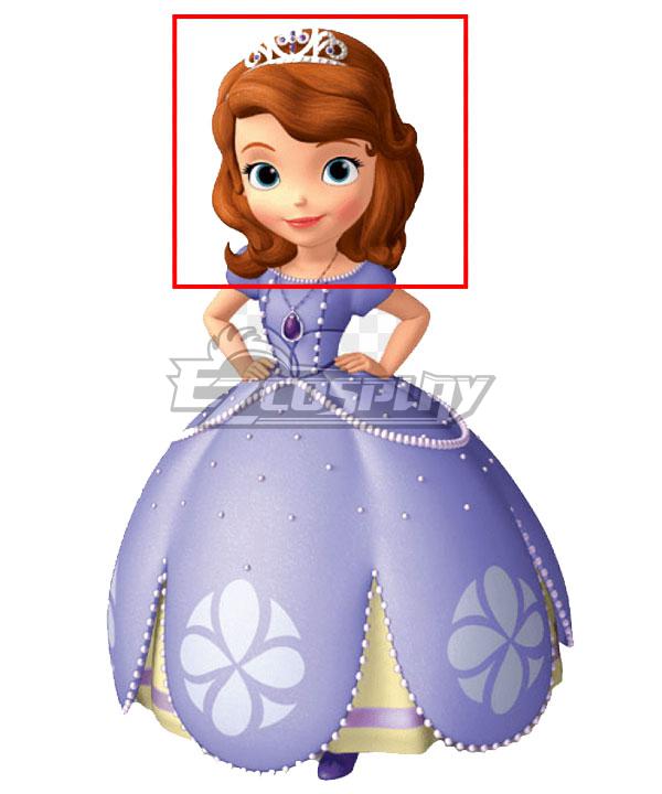 Disney Sofia the First Princess Sofia Brown Cosplay Wig