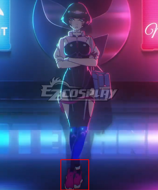Cyberpunk: Edgerunners  Ending Theme Let You Down Pink Cosplay Shoes