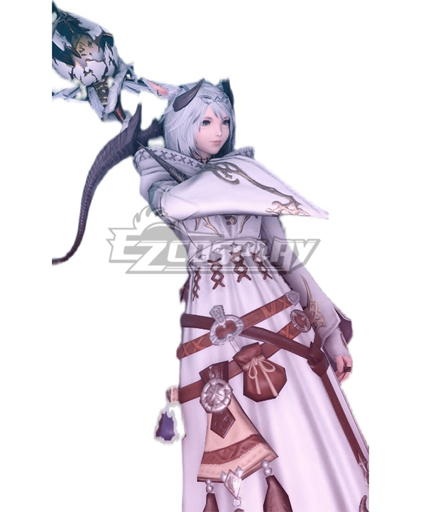Final Fantasy XIV FF14 Dravanian Robe of Healing Cosplay Costume