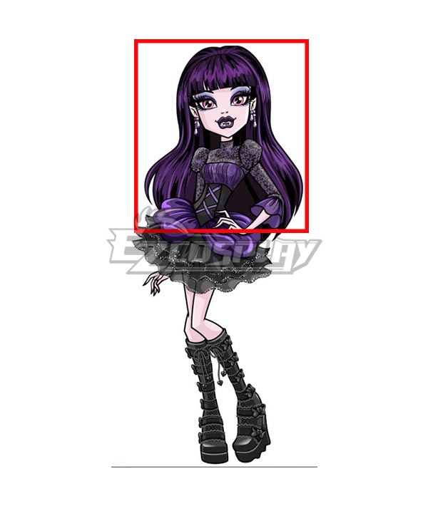 Monster High Vampire Queen Purpie Cosplay Wig