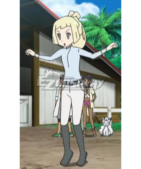 Pokemon Sun And Moon Go! Pikachu! Lillie C Edition Cosplay Costume