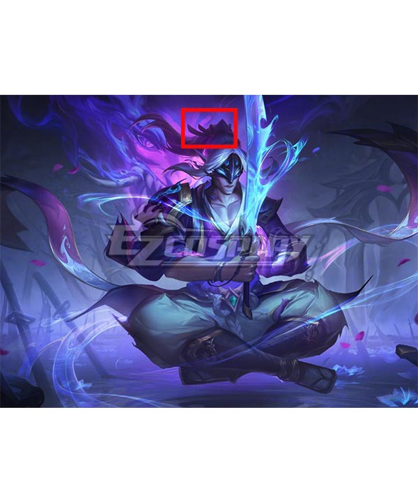 League of Legends LOL Spirit Blossom Master Yi Purple Hair Accessories Cosplay Accessory Prop