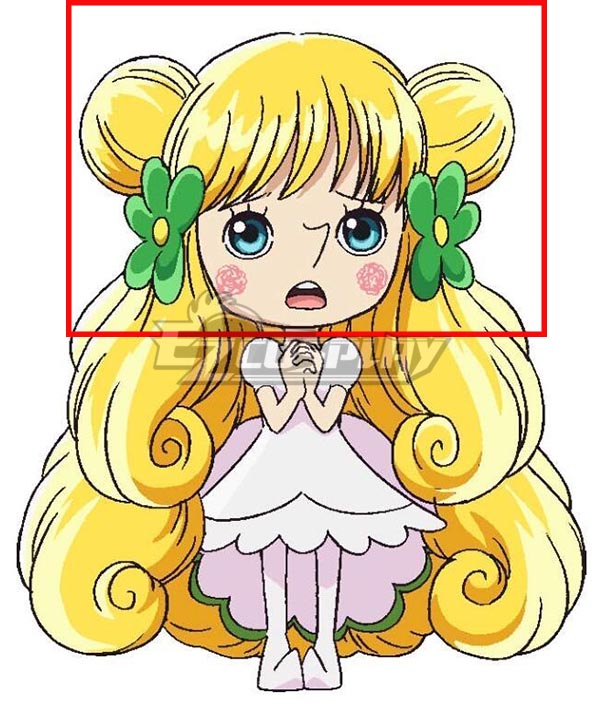 One Piece Mansherry Little People Yellow Cosplay Wig