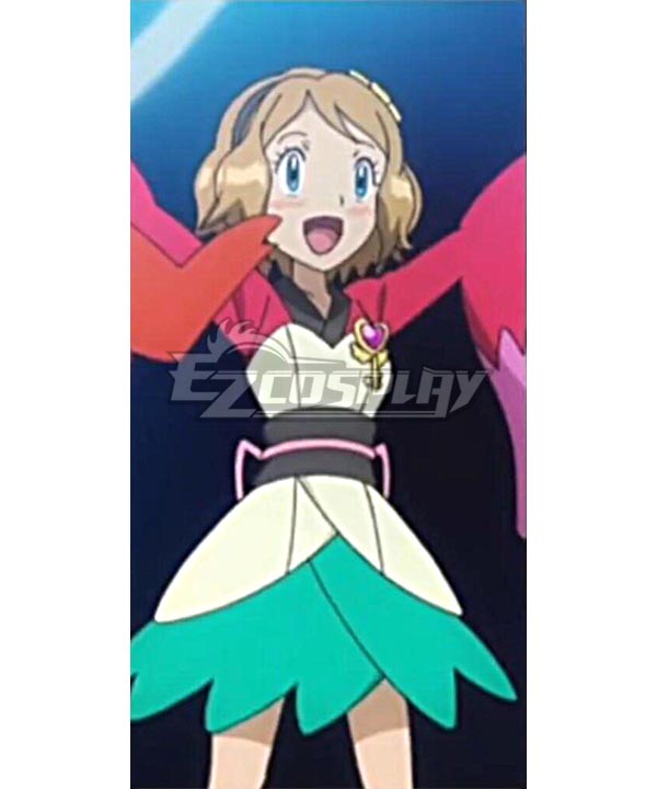 Pokémon XY Go! Pikachu! Heroine Serena V Edition Cosplay Costume