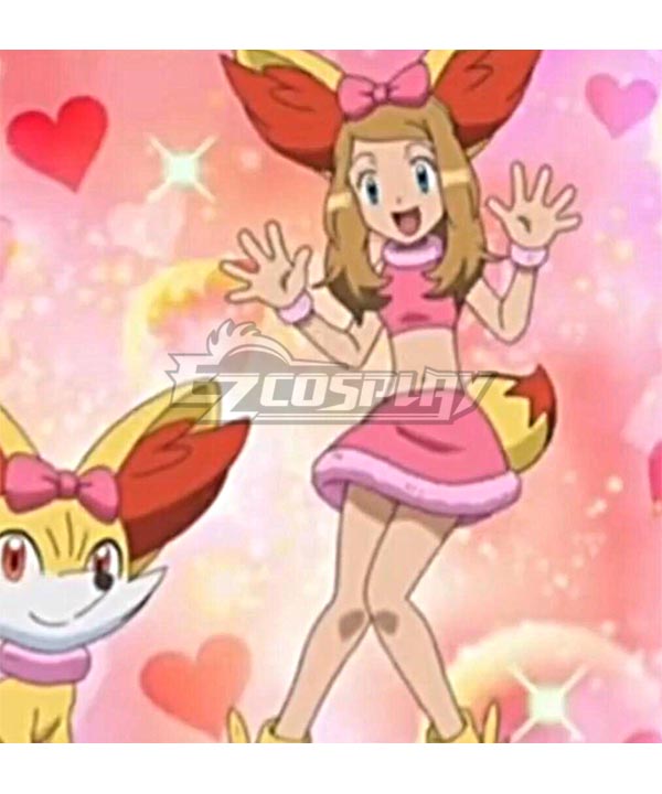 Pokémon XY Go! Pikachu! Heroine Serena W Edition Cosplay Costume
