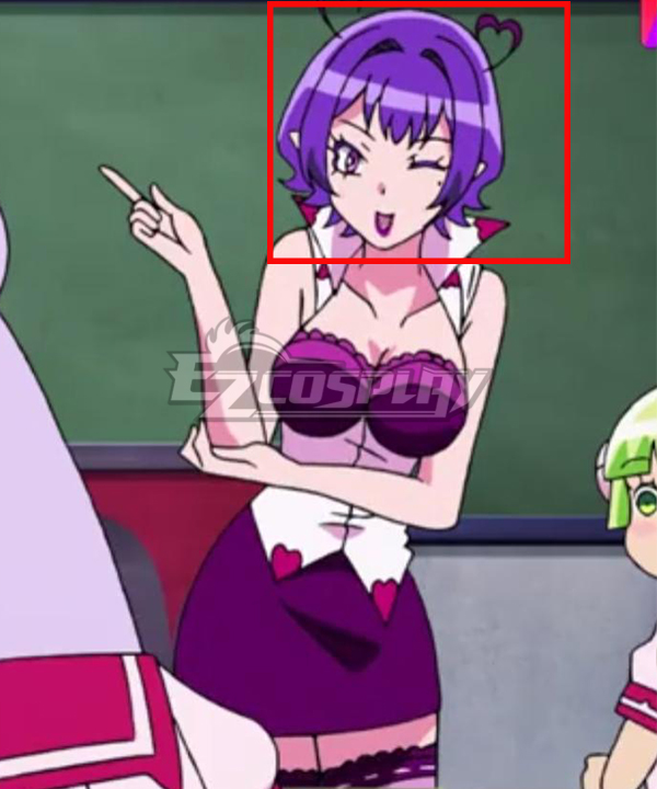 Welcome to Demon School! Iruma-kun 2022 Mr. Lyme Purple Cosplay Wig