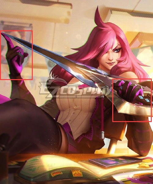 

League Of Legends LOL Battle Academia Katarina Cosplay Costume - Only Gloves