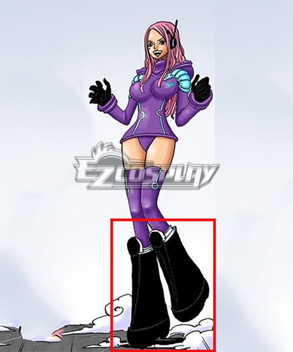 One Piece Jewelry Bonney Cross-Dressing Black Shoes Cosplay Shoes