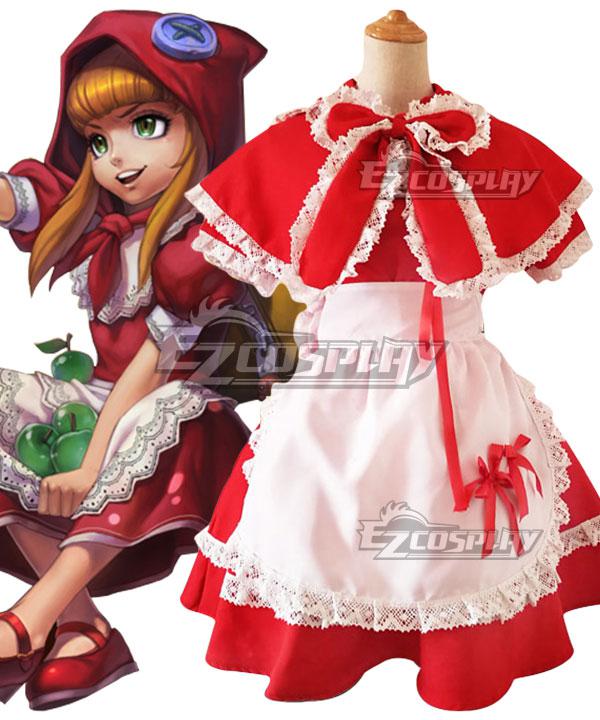 Christmas Special! ! ! League of Legends Annie Hastur Red Riding Skin the Dark Child  Christmas Halloween Cosplay Costume