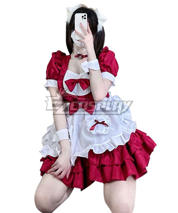 Christmas Special! ! ! Christmas Costume Sexy Skirt Maid Dress Red Cosplay Costume