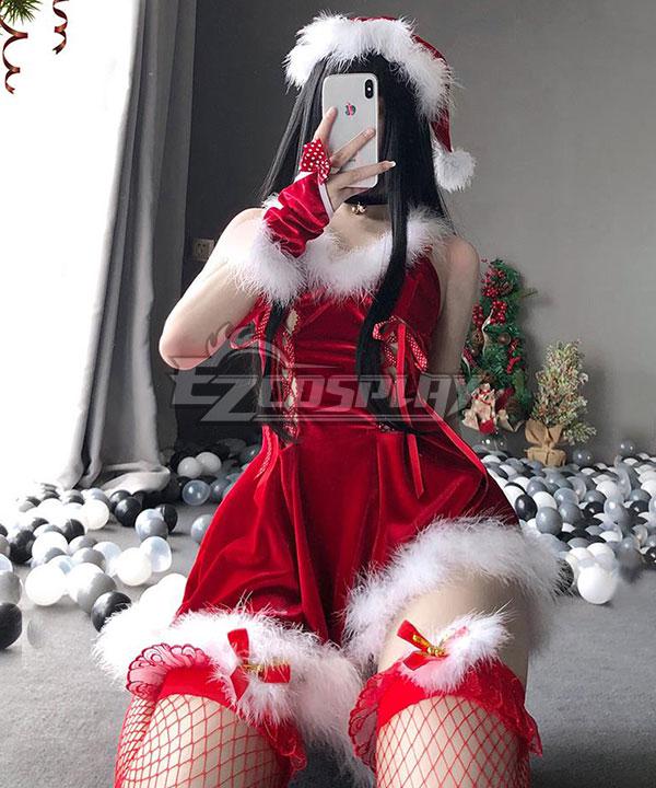 Christmas Special! ! ! Christmas Sexy Bunny Costume Shirt Red Cosplay Costume