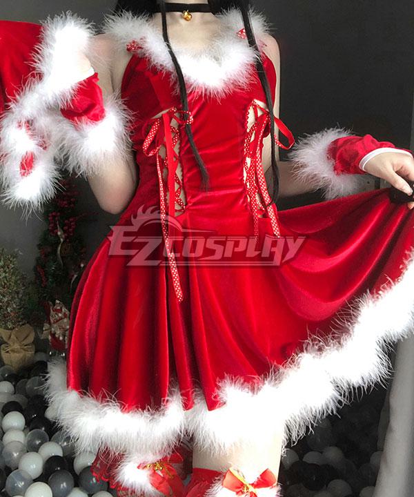 Christmas Special! ! ! Christmas Sexy Bunny Costume Shirt Red Cosplay  Costume
