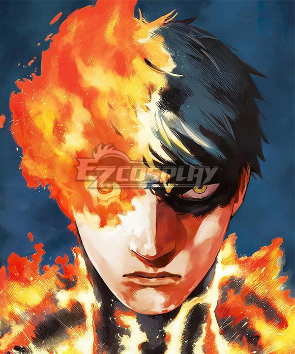Fire Punch Agni Black Cosplay Wig