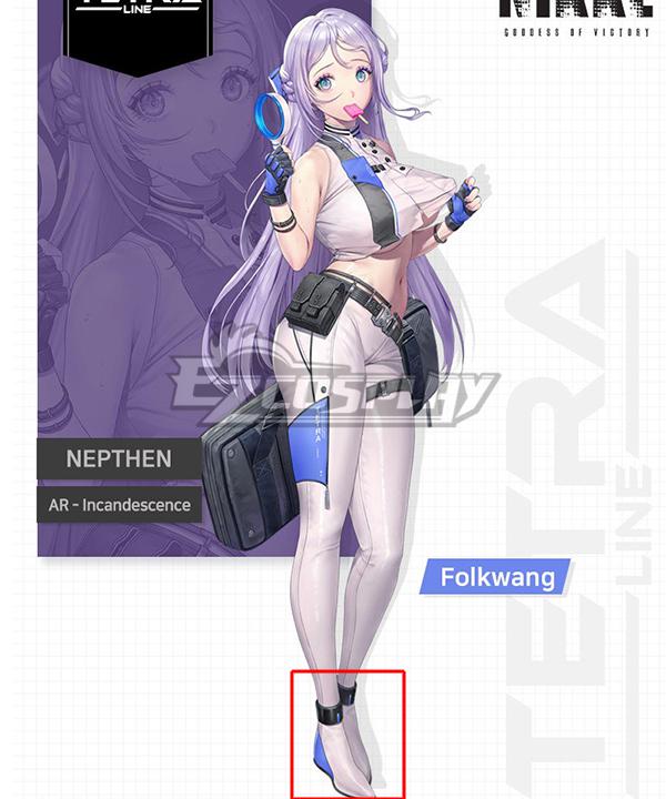 Nikke the Goddess of Victory Folkwang White Cosplay Shoes